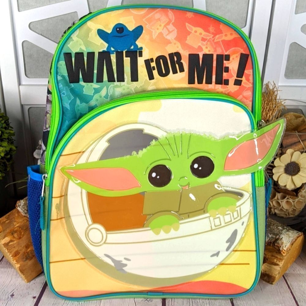 Star Wars: The Mandalorian Grogu 16" Backpack Wait for Me
